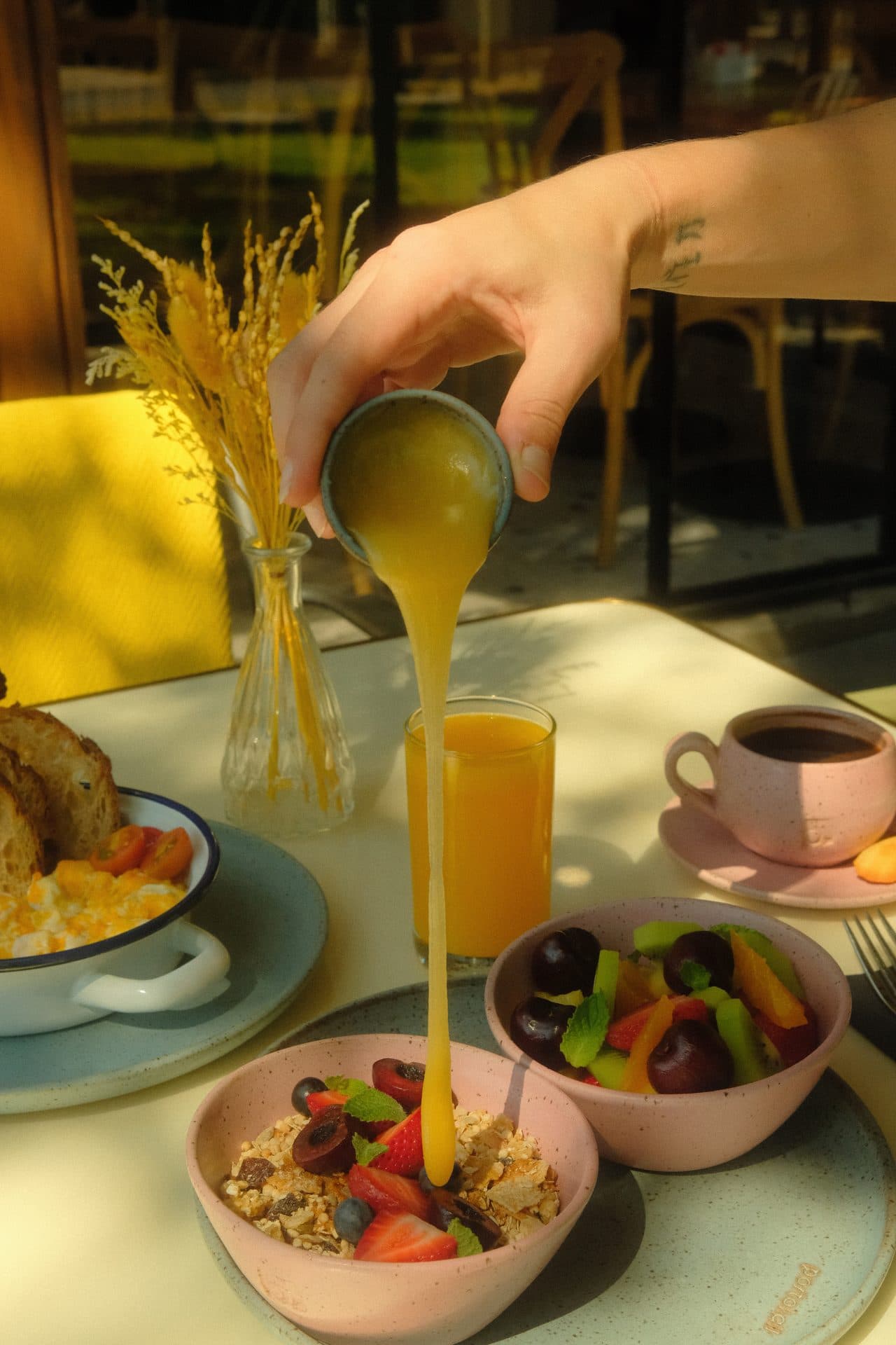 Desayuno del día